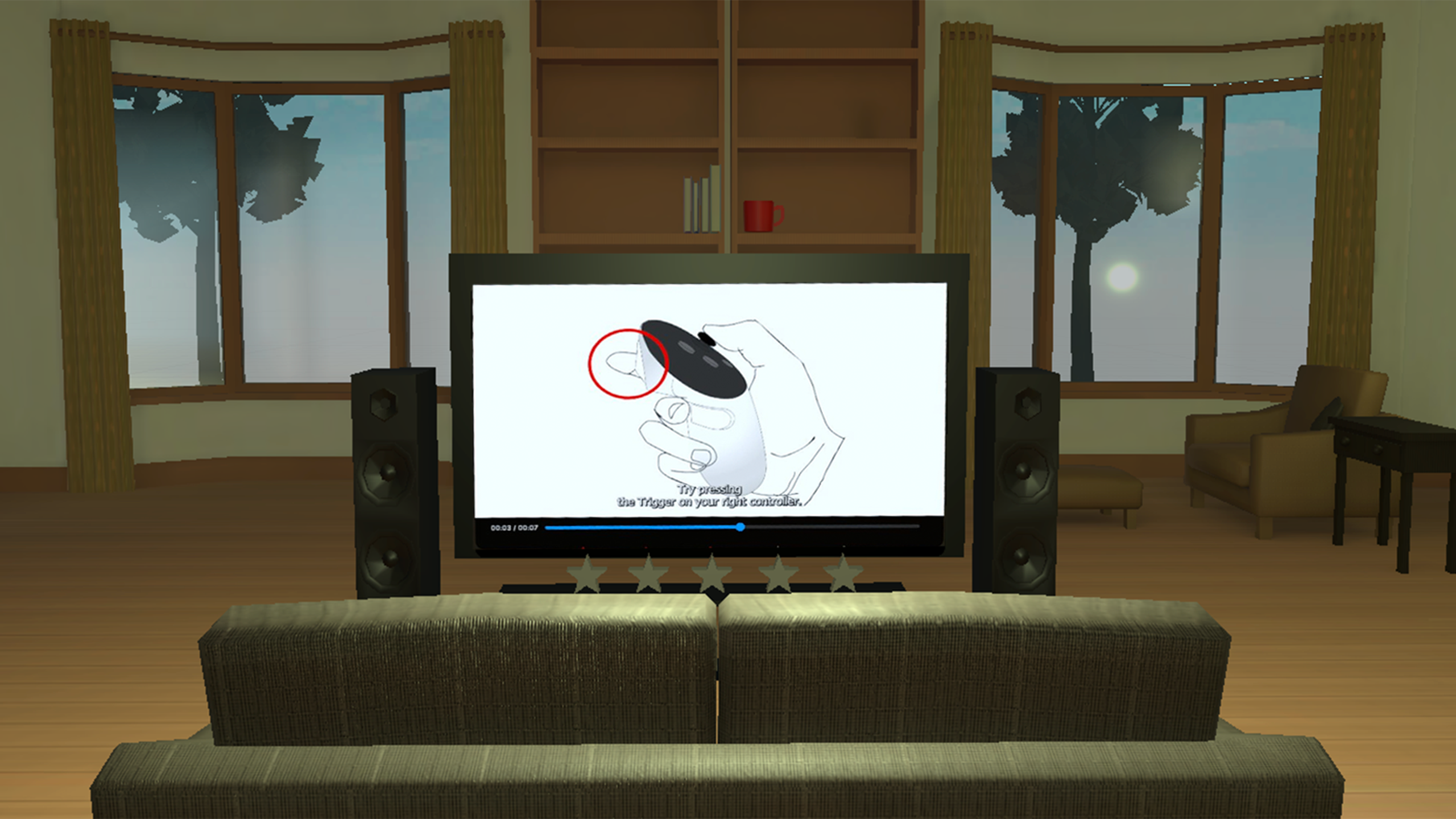 Virtual Courtroom, View from the entrance